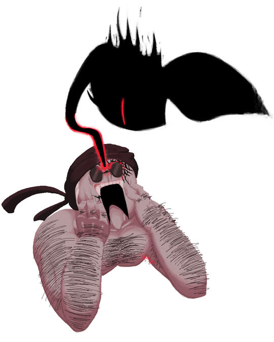 Sanford Getting Attacked Fanart of a scene in Krinkels' Madness Combat 12.