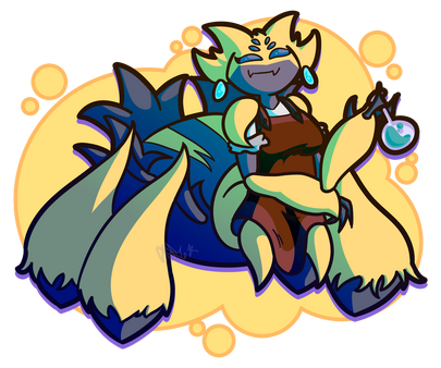 "sly sersil" My 2024 Art Fight attack on Alexsal979.