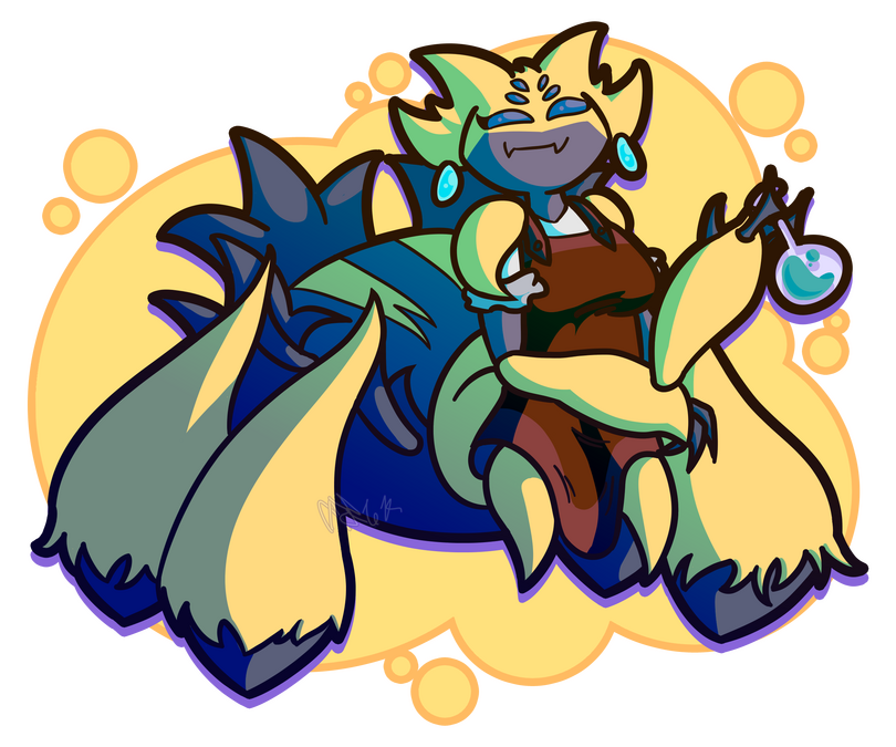 "sly sersil" My 2024 Art Fight attack on Alexsal979.