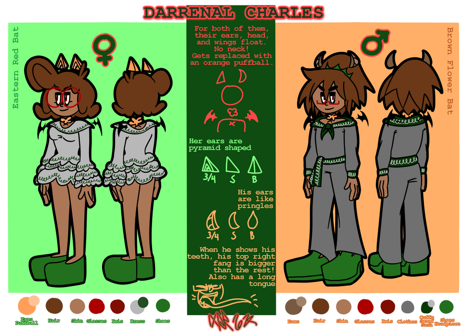 Darrenal Ref [OC] Reference sheet for my original character/online persona, Darrenal Charles