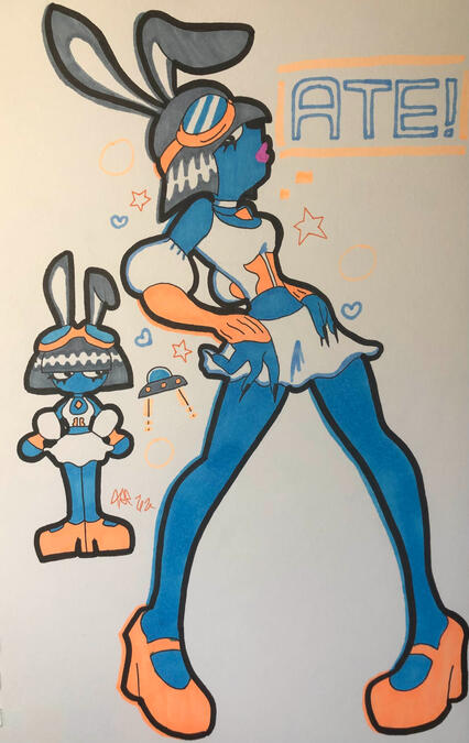 "ATE!" Gift for my friend WhippleV's Dress to Impress design.